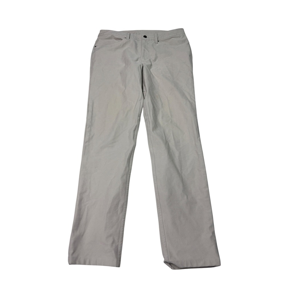 ABC Slim-Fit 5 Pocket Pant 30L Warpstreme 32X30 Light Gray Stretch Trousers